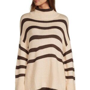 Lea & Viola Striped Longline Sweater